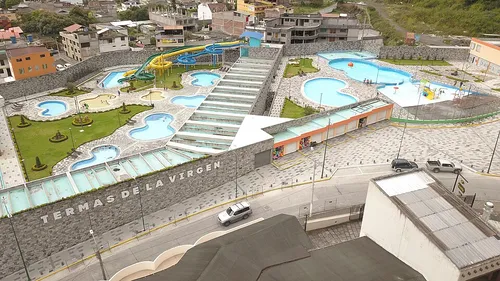Termas de la Virgen in Baños, stop 5 on the self-guided walking tour