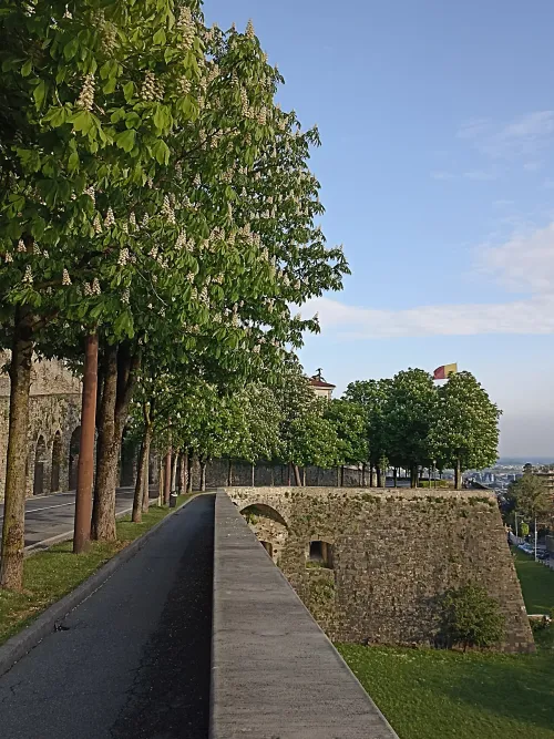 Venezianische Mauern in Bergamo, Station 2 auf dem selbstgeführten Stadtrundgang