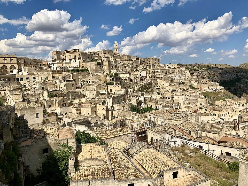 Belvedere Piazza Giovanni Pascoli in Matera, stop 3 on the self-guided walking tour