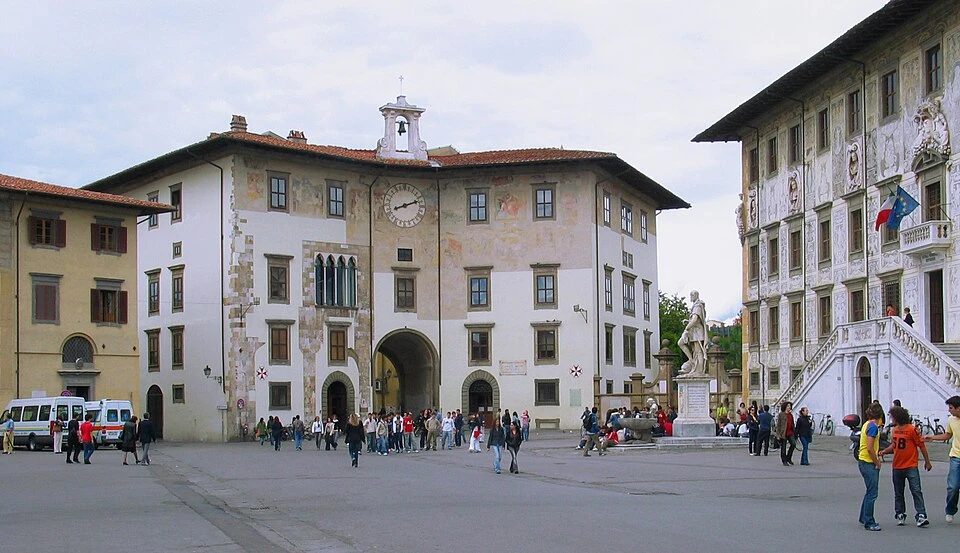 Piazza dei Cavalieri in Pisa, Station 5 auf dem selbstgeführten Stadtrundgang