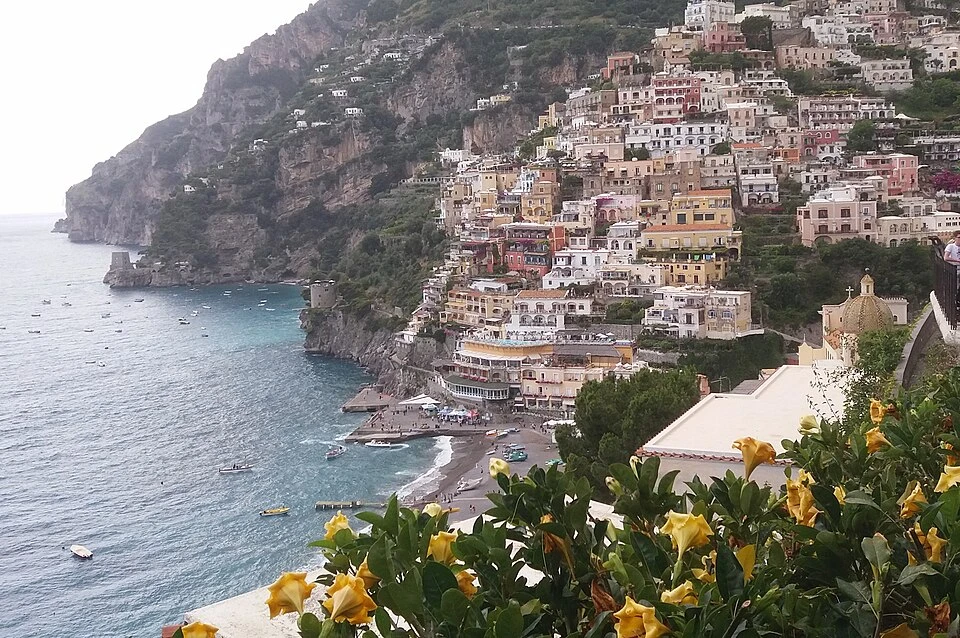 Aussichtspunkt Via Cristoforo Colombo in Positano, Station 1 auf dem selbstgeführten Stadtrundgang