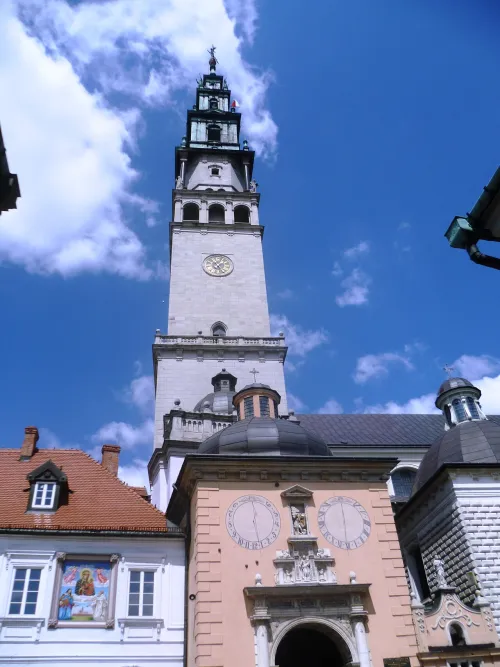 Turm von Jasna Góra in Tschenstochau, Station 2 auf dem selbstgeführten Stadtrundgang