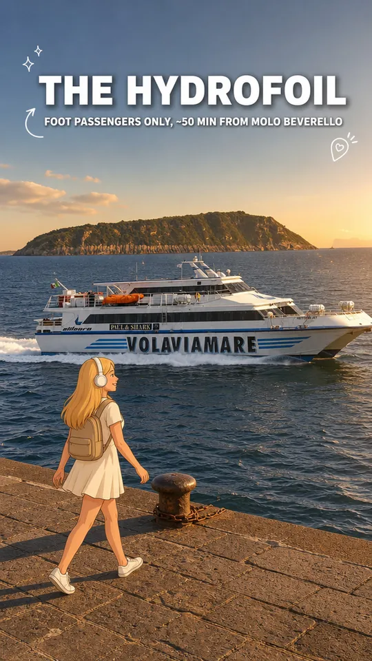 Tragflügelboot über den Golf von Neapel