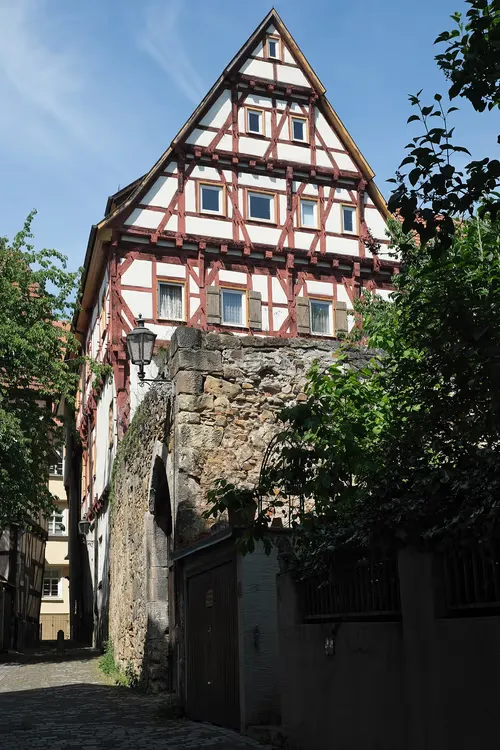 Webergasse in Esslingen am Neckar, Station 2 auf dem selbstgeführten Stadtrundgang