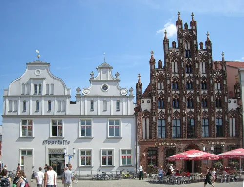 Market Square in Greifswald, stop 1 on the self-guided walking tour