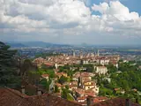 Blick auf Bergamo