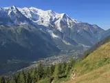 Blick auf Chamonix