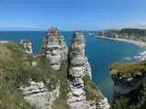Blick auf Étretat