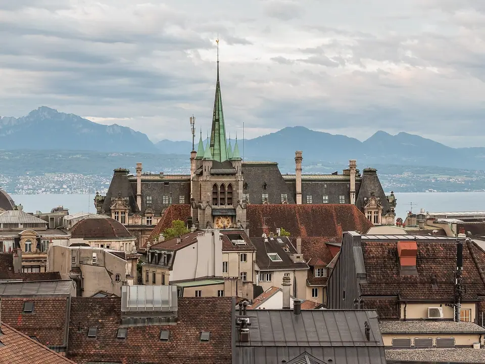 Blick auf Lausanne