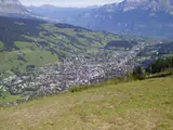 Blick auf Megève