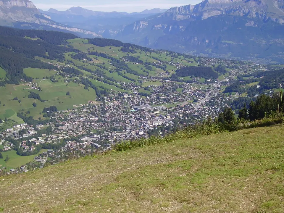 Blick auf Megève