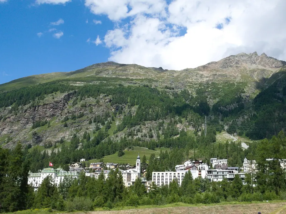 Blick auf Pontresina