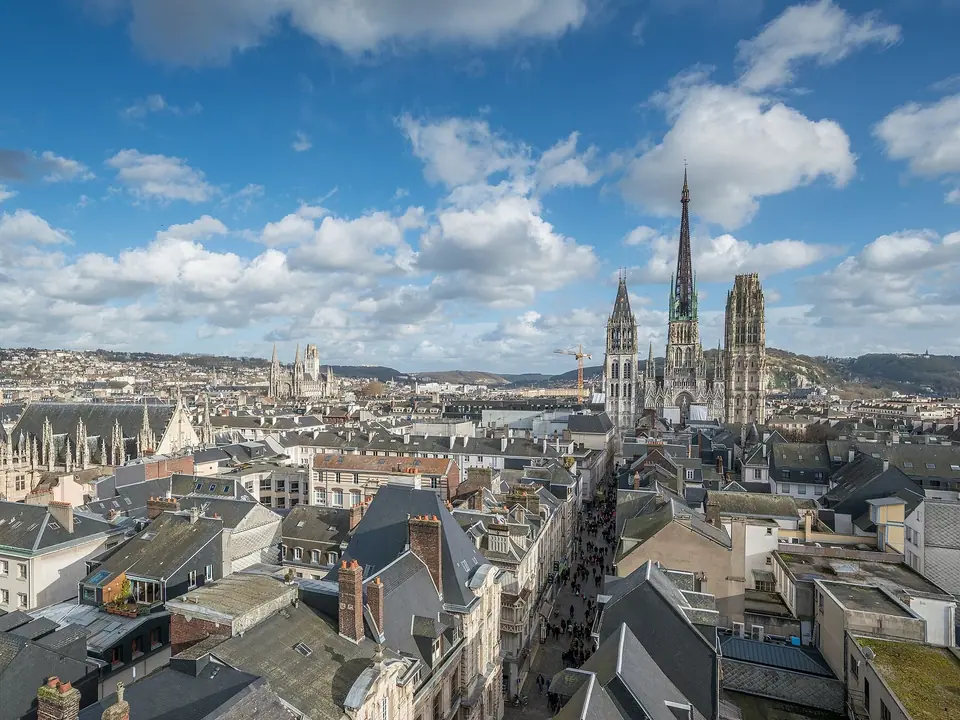 Blick auf Rouen