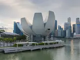 Blick auf Singapur