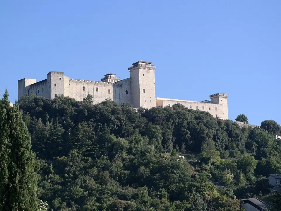 Blick auf Spoleto
