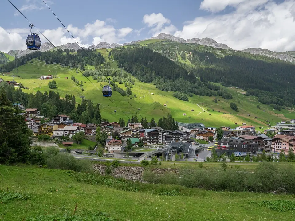 Blick auf St. Anton am Arlberg