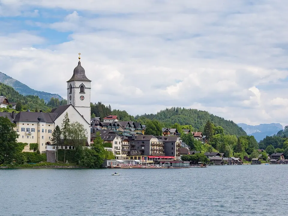 Blick auf St. Wolfgang im Salzkammergut