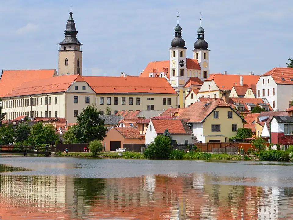 Blick auf Telč