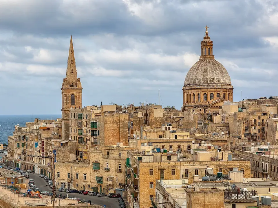 Blick auf Valletta
