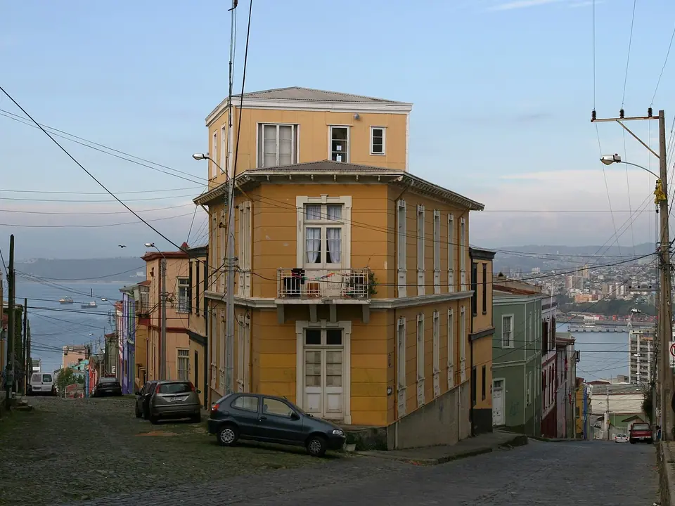 Blick auf Valparaíso