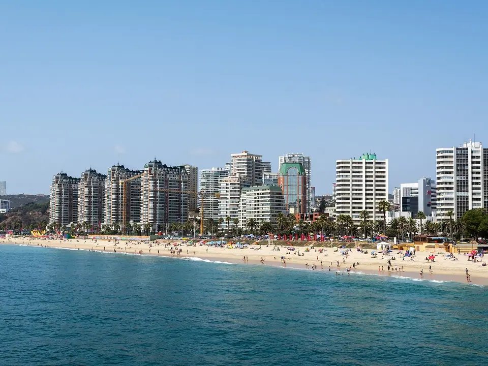Blick auf Viña del Mar
