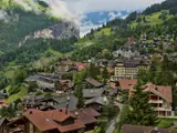 Blick auf Wengen