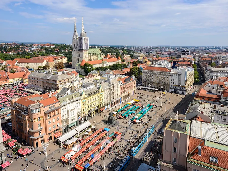 Blick auf Zagreb