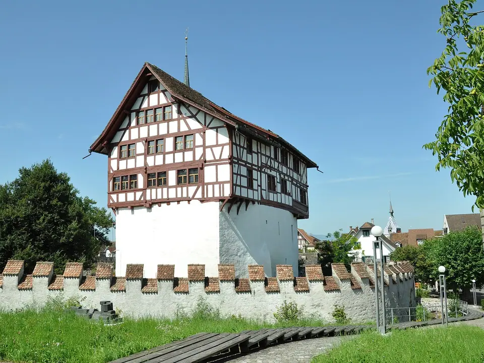 Blick auf Zug