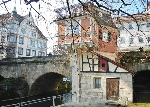 Innere Brücke in Esslingen am Neckar, Station 9 auf dem selbstgeführten Stadtrundgang