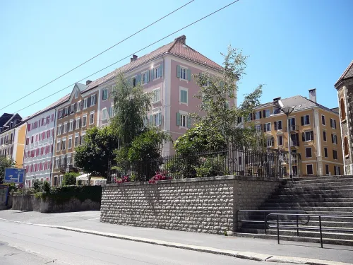 Espace de l'urbanisme horloger (UNESCO) in La Chaux-de-Fonds, stop 4 on the self-guided walking tour