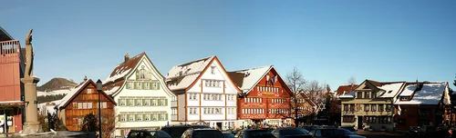 Landsgemeindeplatz in Appenzell, Station 1 auf dem selbstgeführten Stadtrundgang