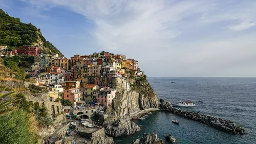 Hafen von Manarola, Station 2 auf dem selbstgeführten Stadtrundgang