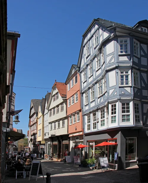 Grimm-Denkmal in Marburg, Station 5 auf dem selbstgeführten Stadtrundgang