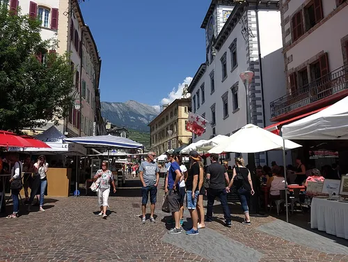 Marché du samedi in Sitten, Station 4 auf dem selbstgeführten Stadtrundgang