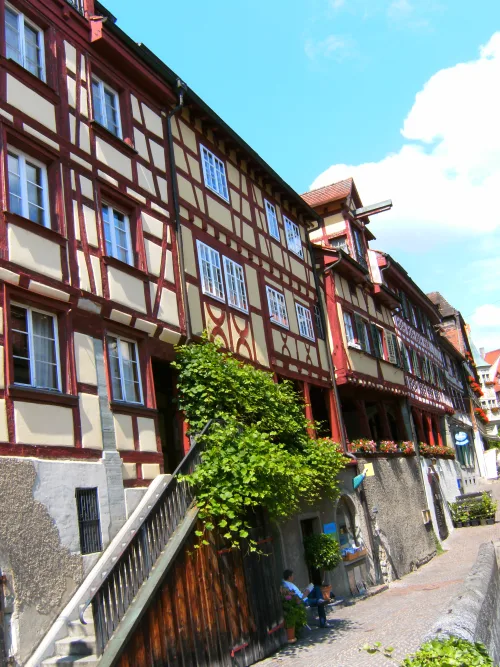 Steigstraße in Meersburg, Station 9 auf dem selbstgeführten Stadtrundgang