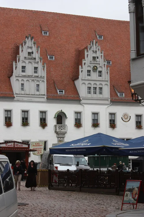 Markt in Meißen, Station 3 auf dem selbstgeführten Stadtrundgang