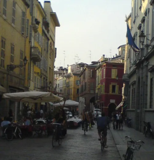 Strada Farini in Parma, Station 4 auf dem selbstgeführten Stadtrundgang