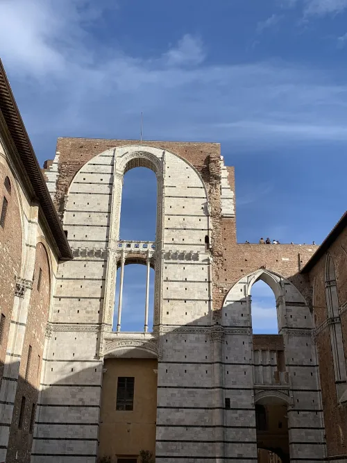 Facciatone in Siena, Station 5 auf dem selbstgeführten Stadtrundgang