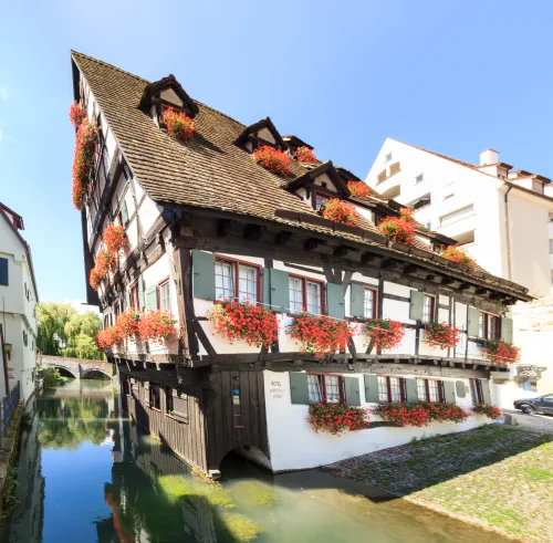 Kussgasse in Ulm, stop 2 on the self-guided walking tour