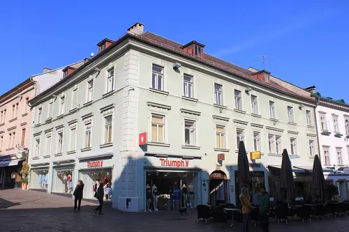 Hauptplatz Villach, Station 1 auf dem selbstgeführten Stadtrundgang