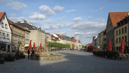 Maximilianstrasse in Bayreuth, stop 5 on the self-guided walking tour