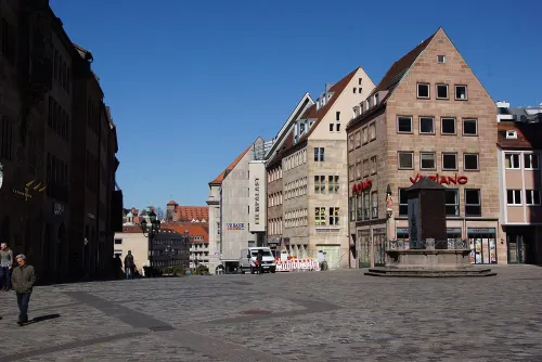 Königstraße in Nuremberg, stop 8 on the self-guided walking tour