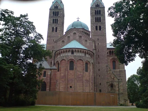 Domgarten in Speyer, Station 9 auf dem selbstgeführten Stadtrundgang