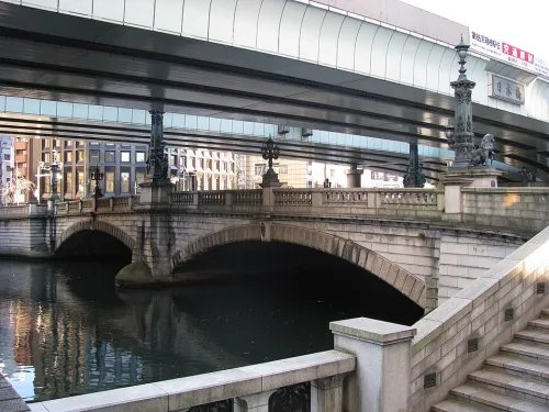 Nihonbashi Bridge in Tokyo, stop 8 on the self-guided walking tour