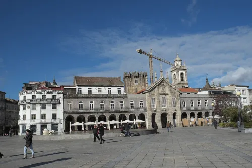 Praça da República in Braga, stop 6 on the self-guided walking tour