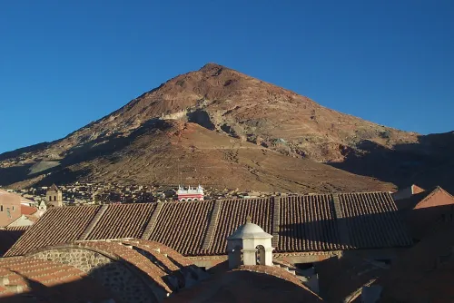 Cerro Rico in Potosí, stop 3 on the self-guided walking tour