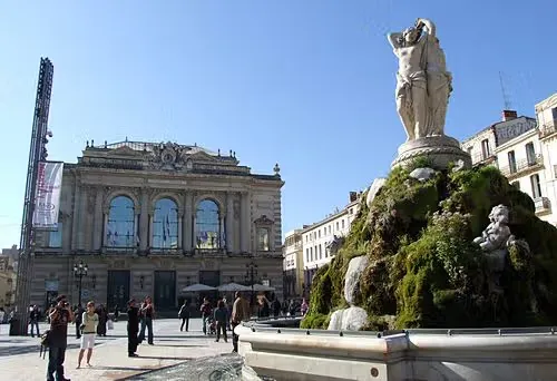 Place de la Comédie in Montpellier, stop 1 on the self-guided walking tour