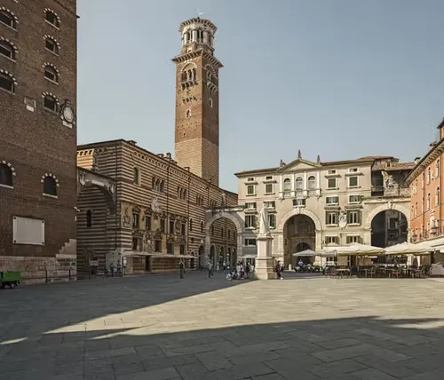 Piazza dei Signori in Verona, stop 6 on the self-guided walking tour