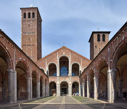 Basilica di Sant'Ambrogio in Milan, stop 8 on the self-guided walking tour