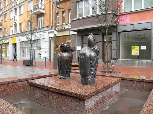 Vilniaus-Straße in Šiauliai, Station 2 auf dem selbstgeführten Stadtrundgang